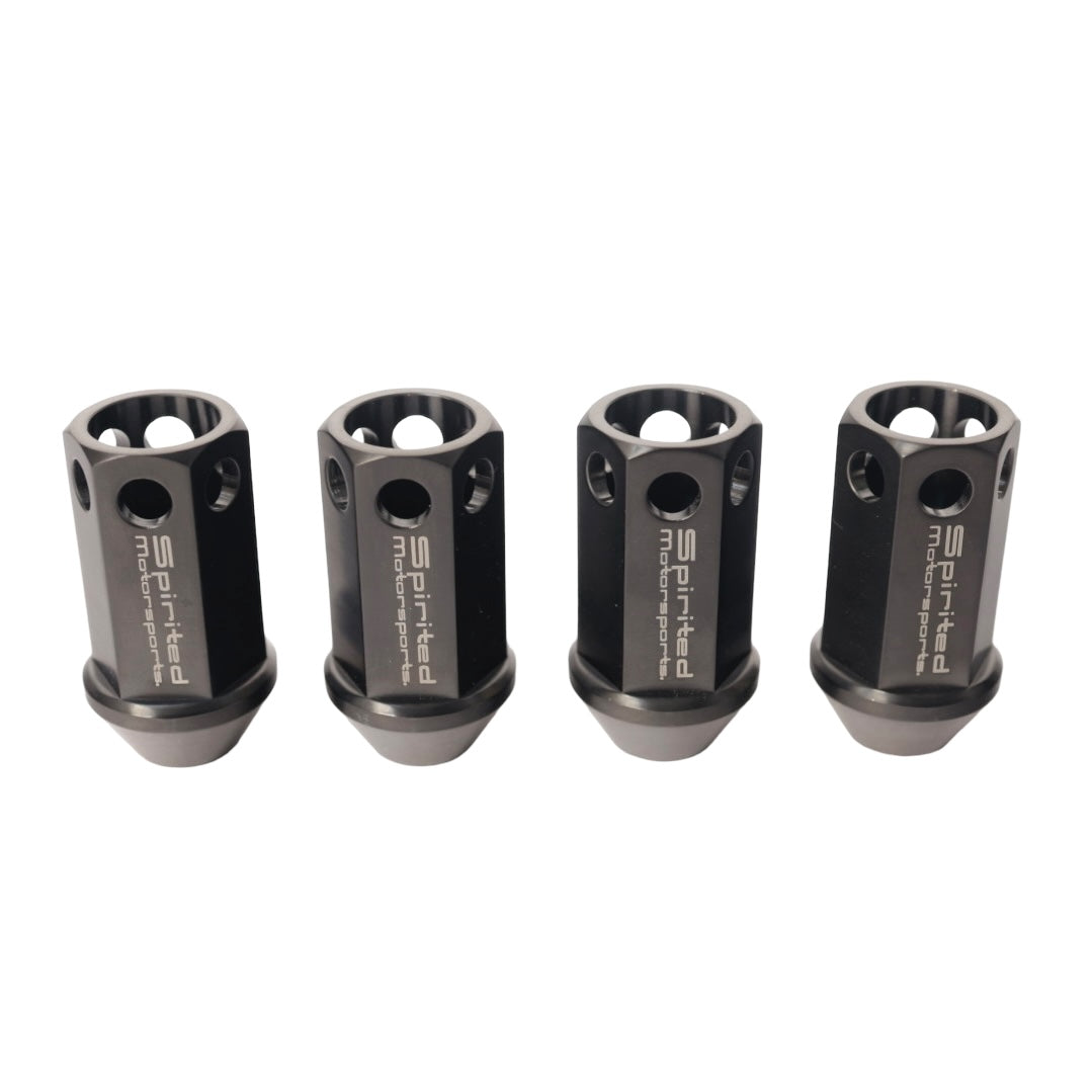 Titanium Lug Nuts 12x1.5 by Spirited Motorsports (Set of 4)