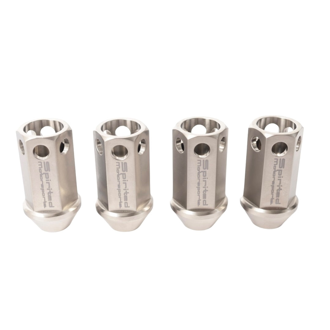 Titanium Lug Nuts 12x1.5 by Spirited Motorsports (Set of 4)